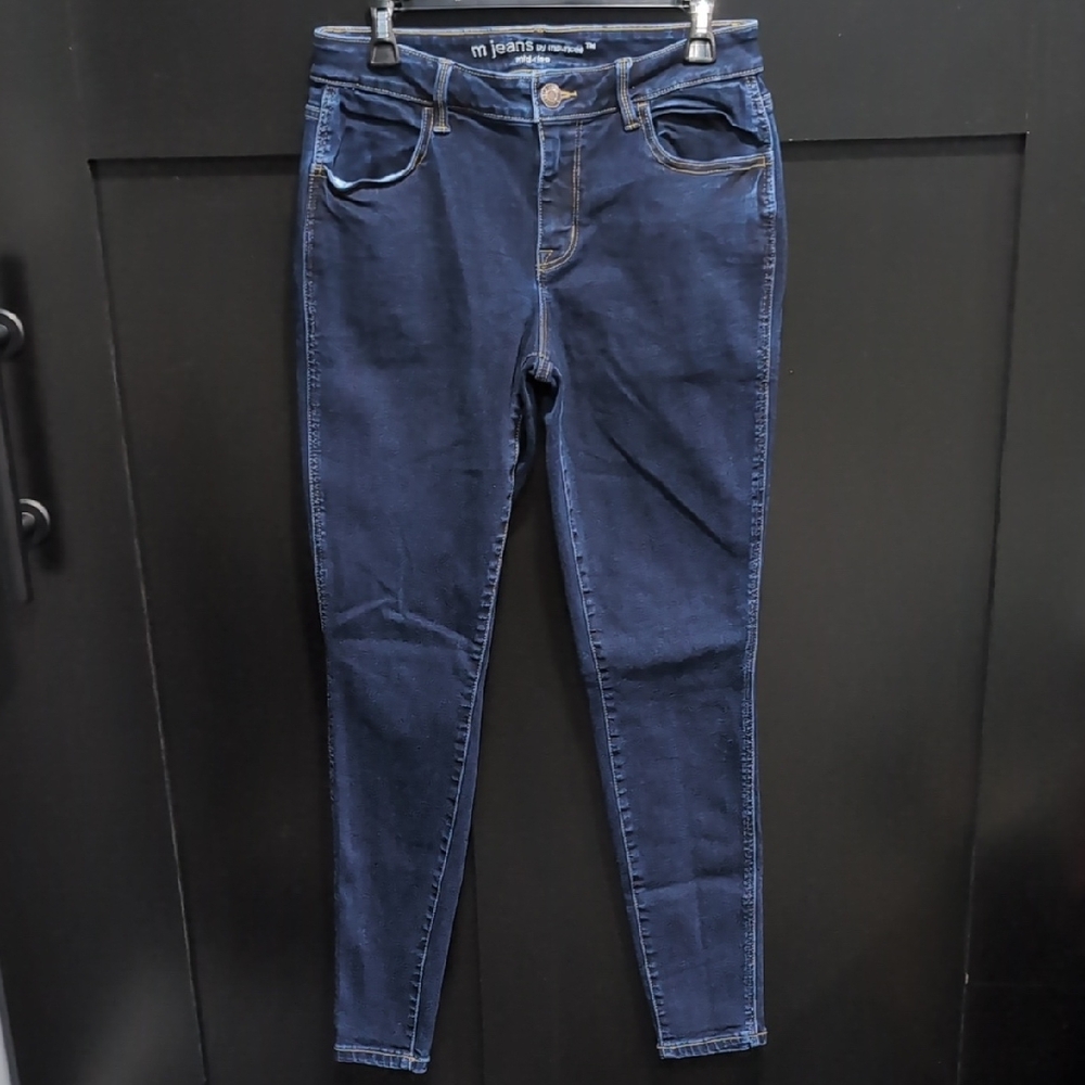 Maurices Deep Indigo Skinny Jeans